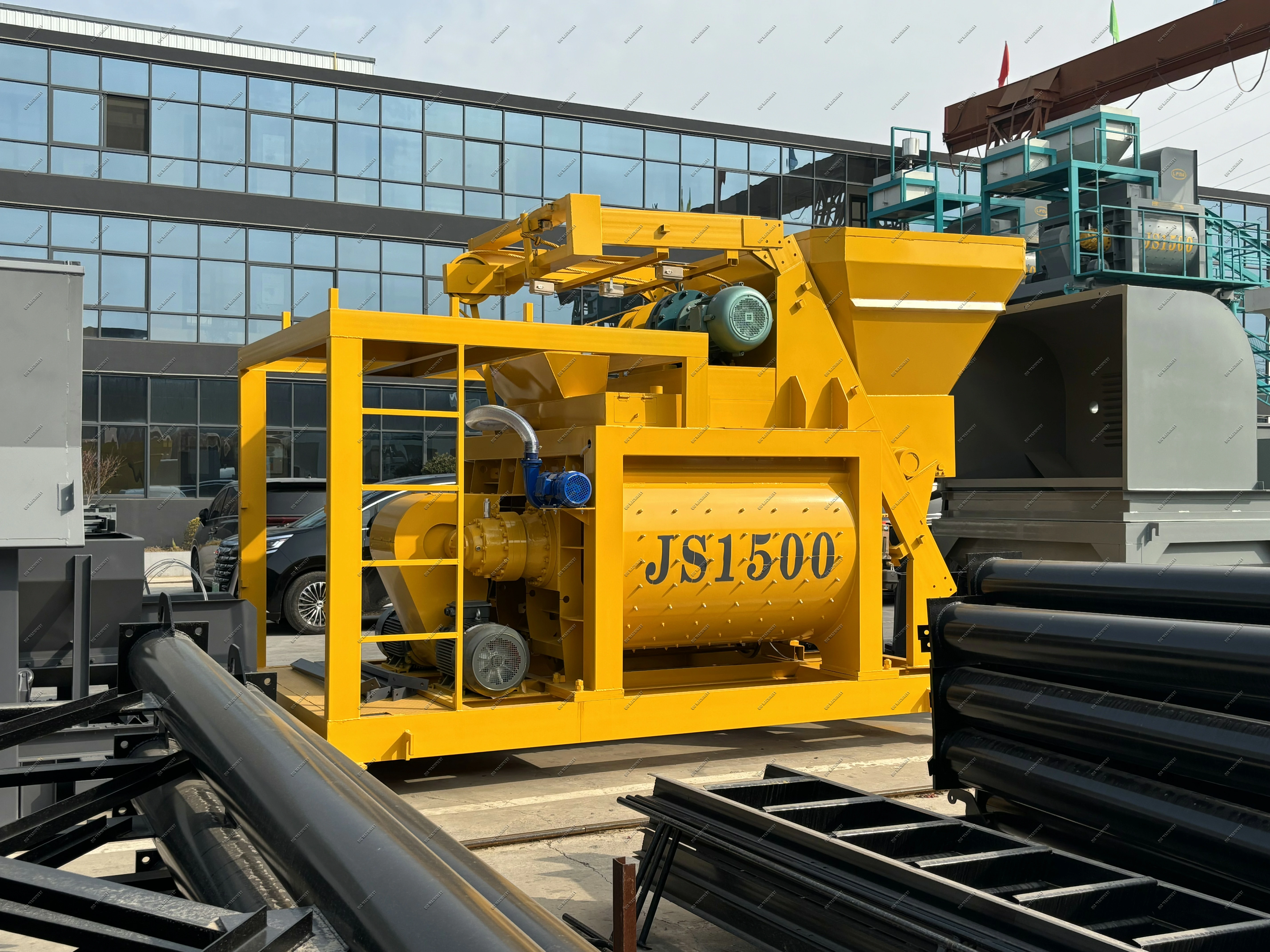 JS1500双卧轴混凝土搅拌机
